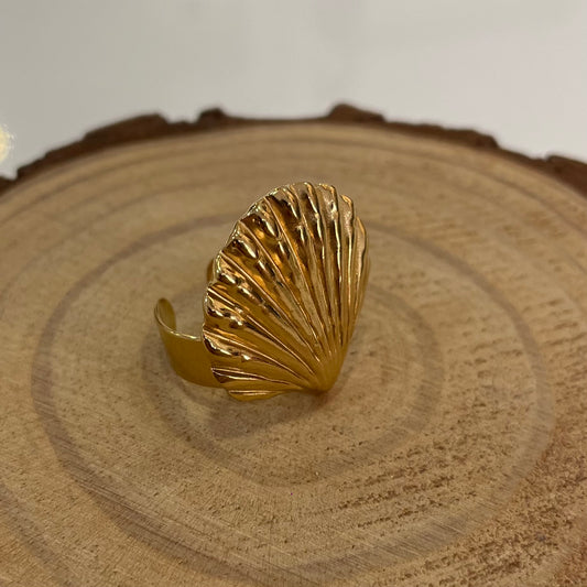 Anillo Concha Dorado