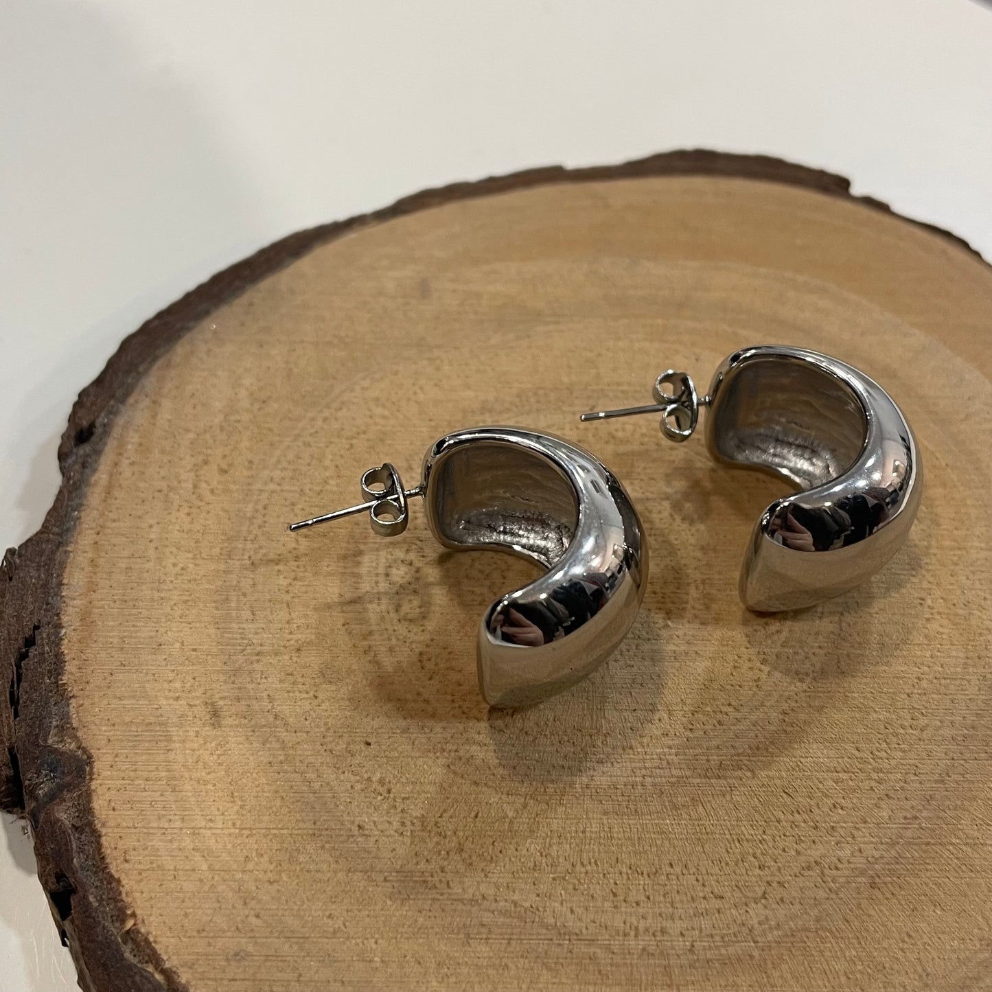 Pendientes Aroa Plateado