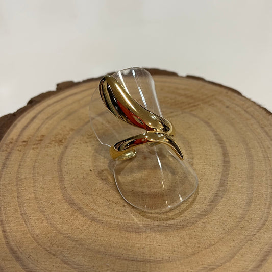 Anillo Elipse Dorado