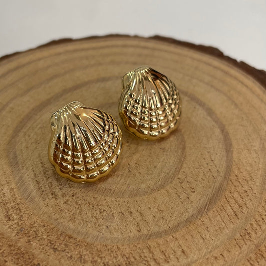 Pendientes Conchas Dorado