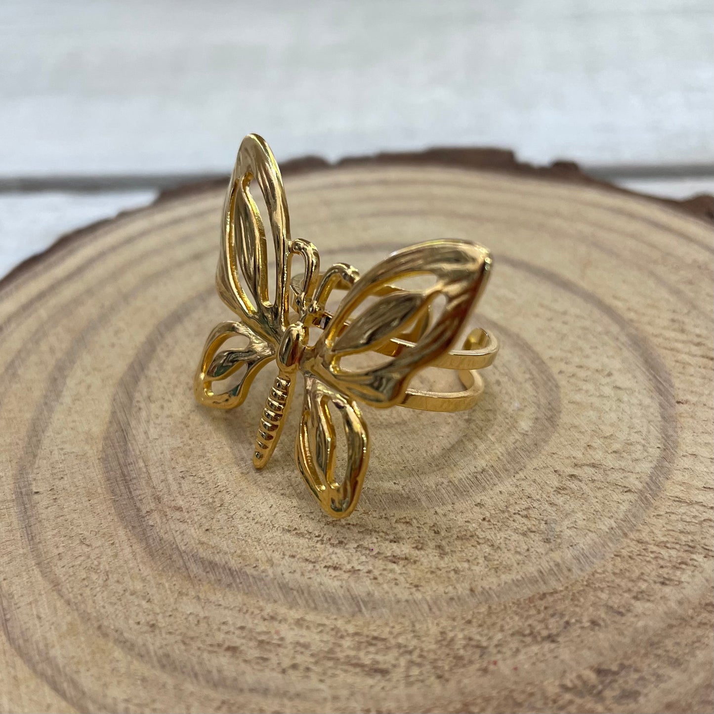 Anillo Mariposa Dorado