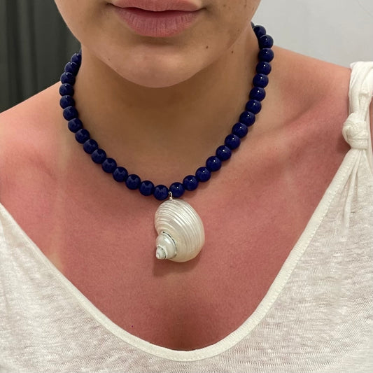 Collar Caracola Azul