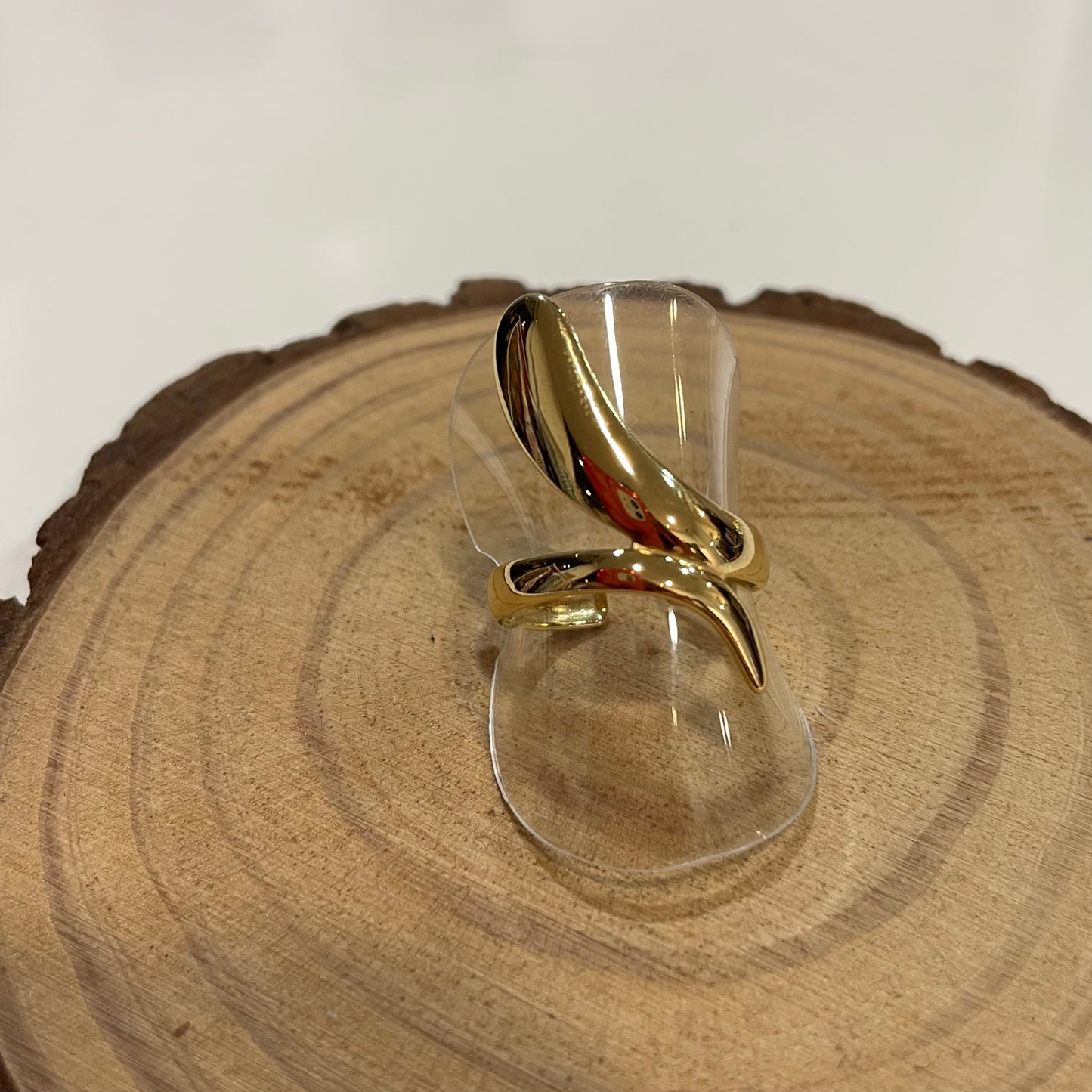 Anillo Elipse Dorado