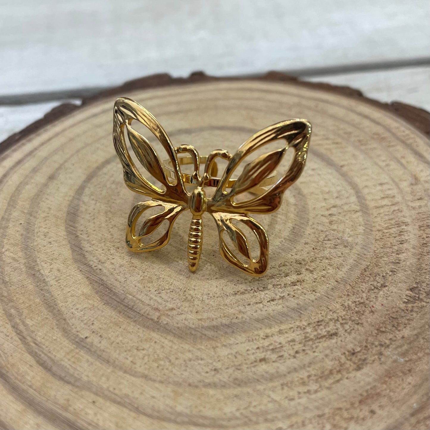 Anillo Mariposa Dorado