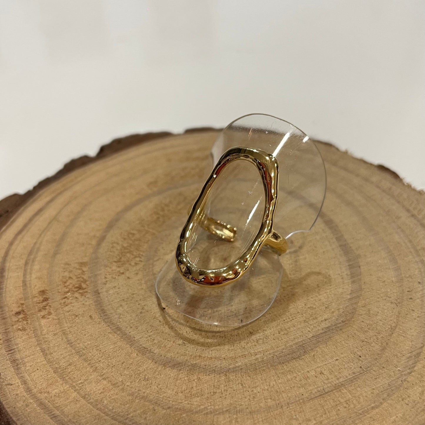 Anillo Oval Dorado