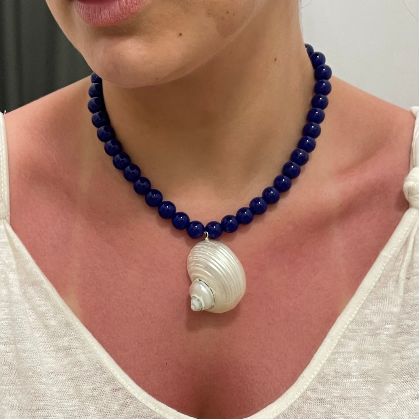 Collar Caracola Azul