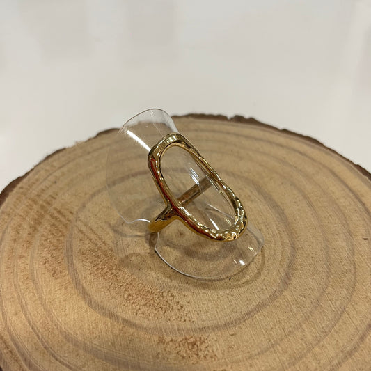 Anillo Oval Dorado