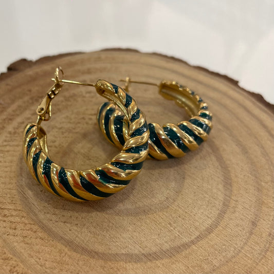 Pendientes Aro Verde