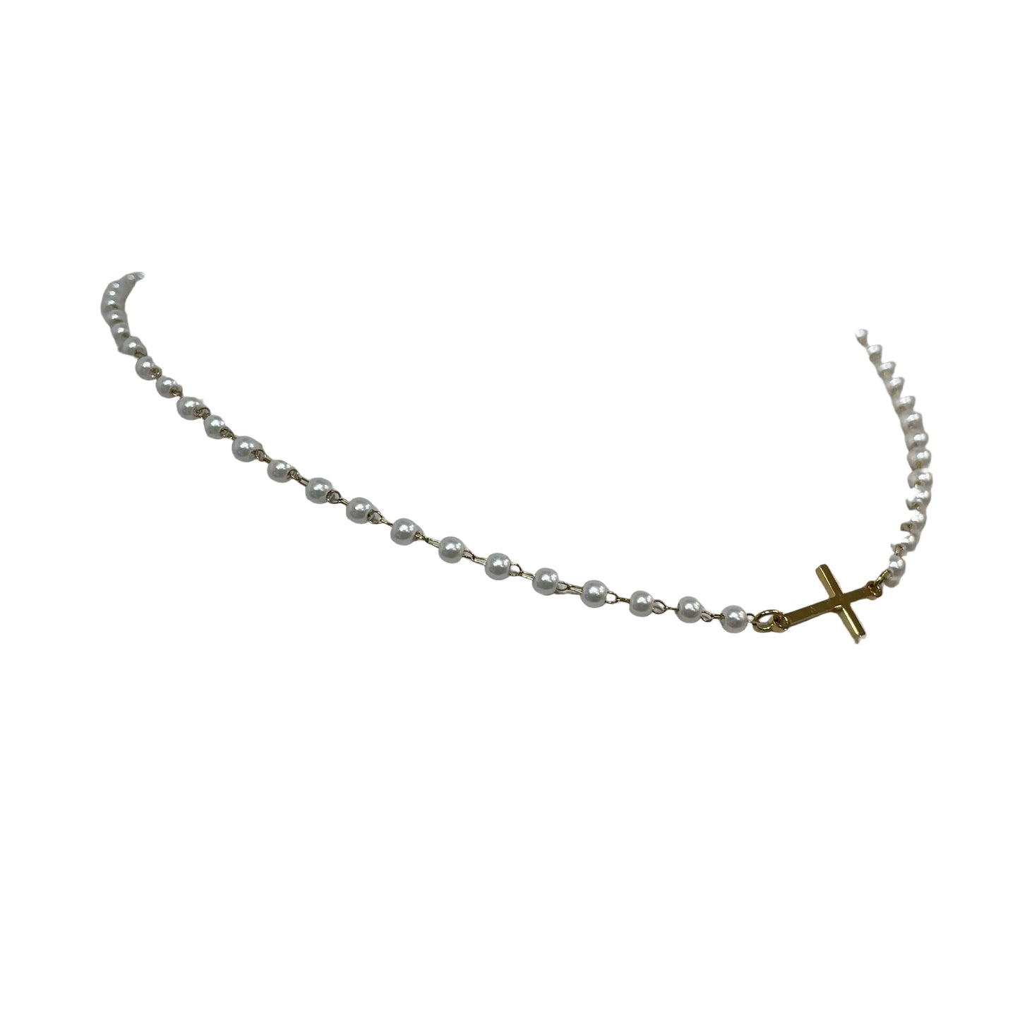 Collar Cruz Perlas