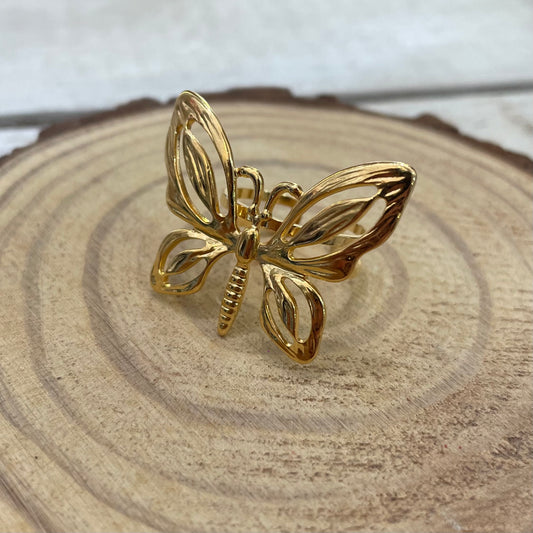 Anillo Mariposa Dorado