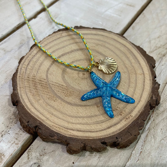 Collar Estrella Cordón Verde