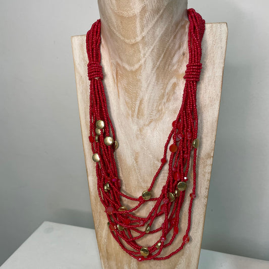 Collar Zarita Rojo