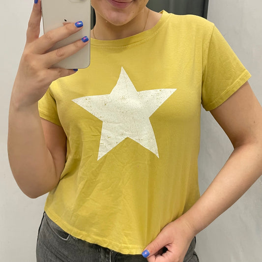 Camiseta Estrella Mostaza