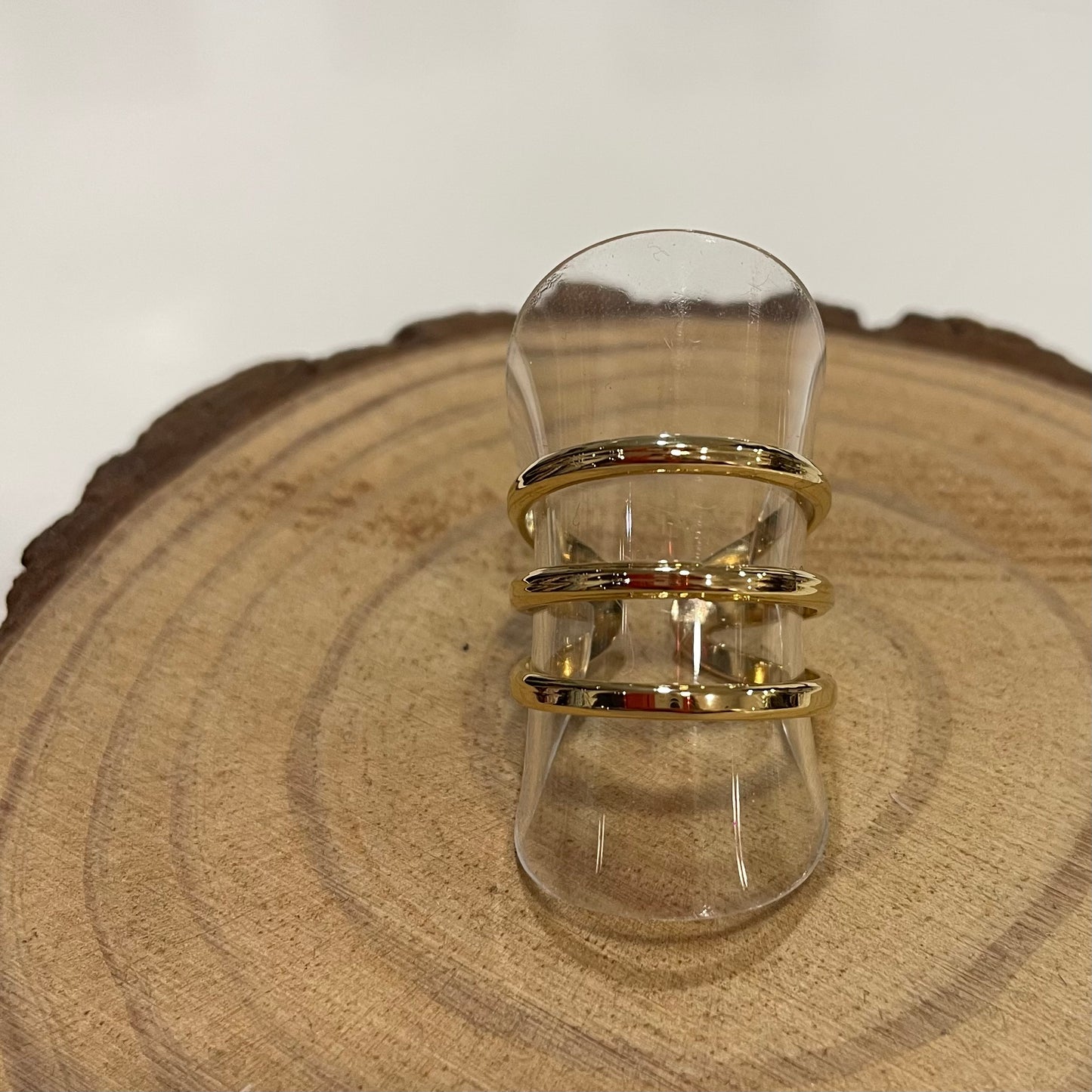Anillo Triple Aro Dorado