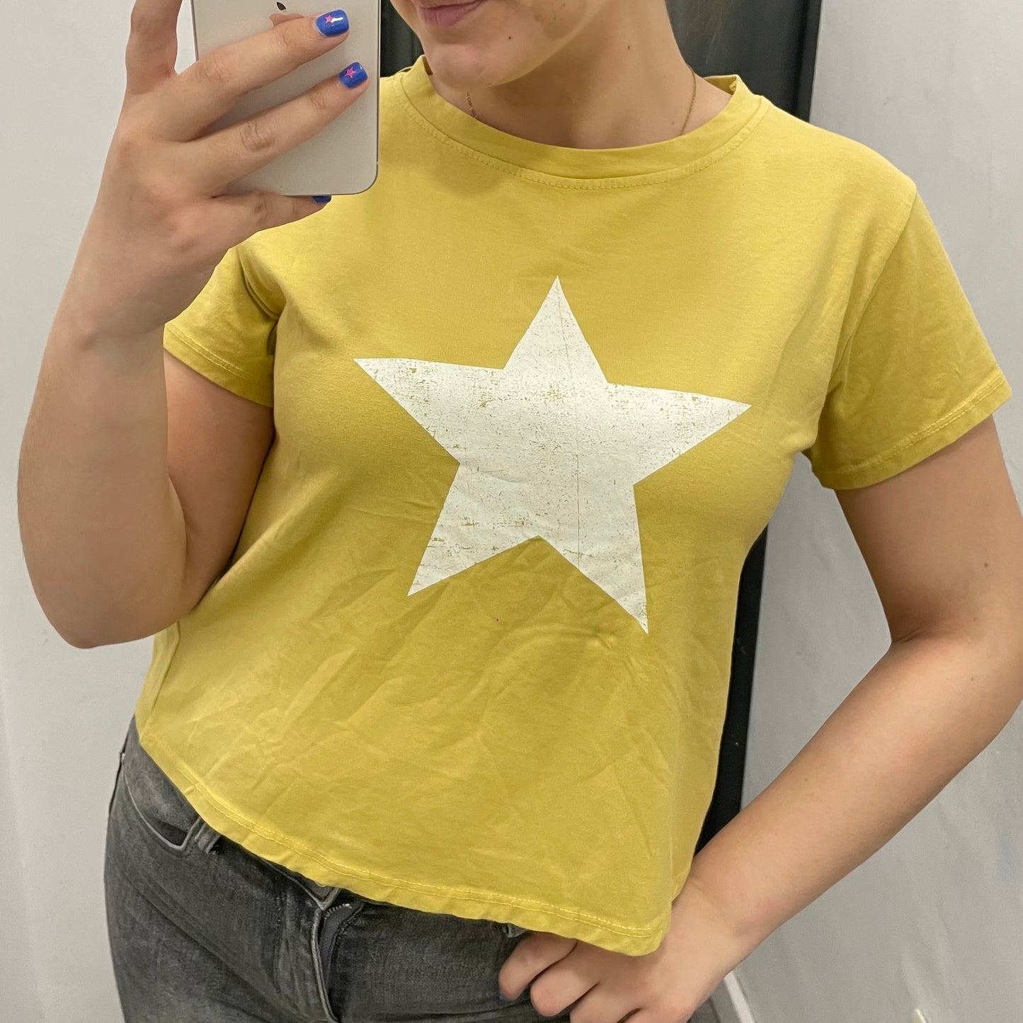 Camiseta Estrella Mostaza