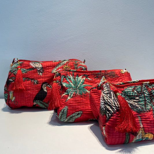 Neceseres Rojo Tropical